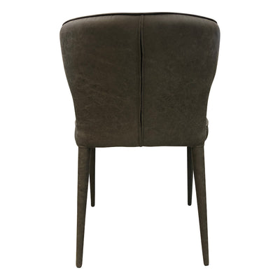 Portofino Dining Chair Mottled Grey Leather Look - Future Classics Furniture