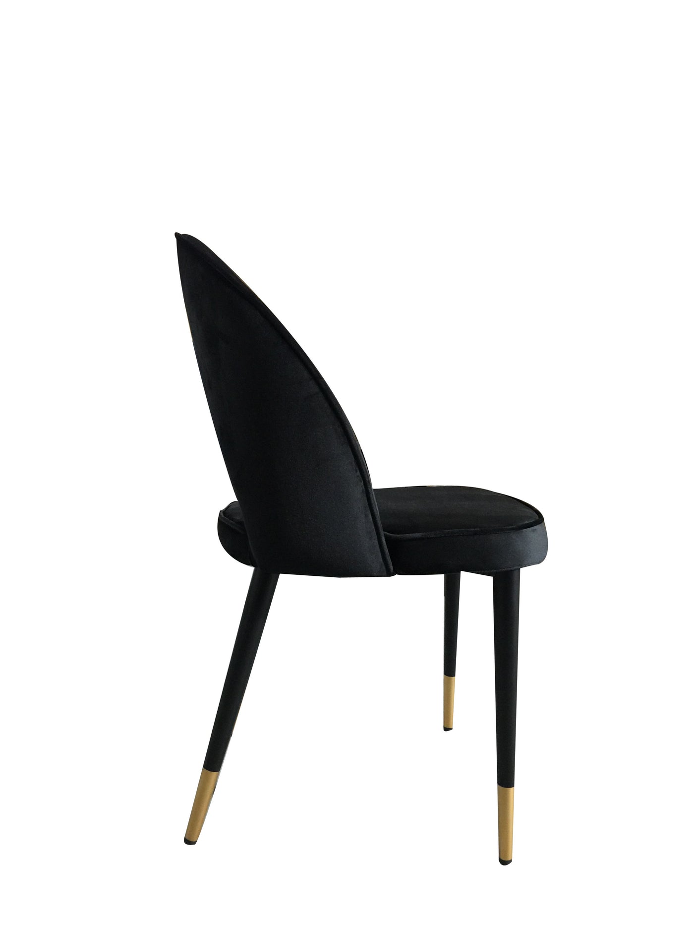 Bourdain Dining Chair Black Velvet