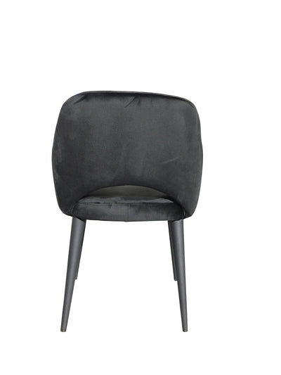 Terrazo Dining Chair Black Velvet