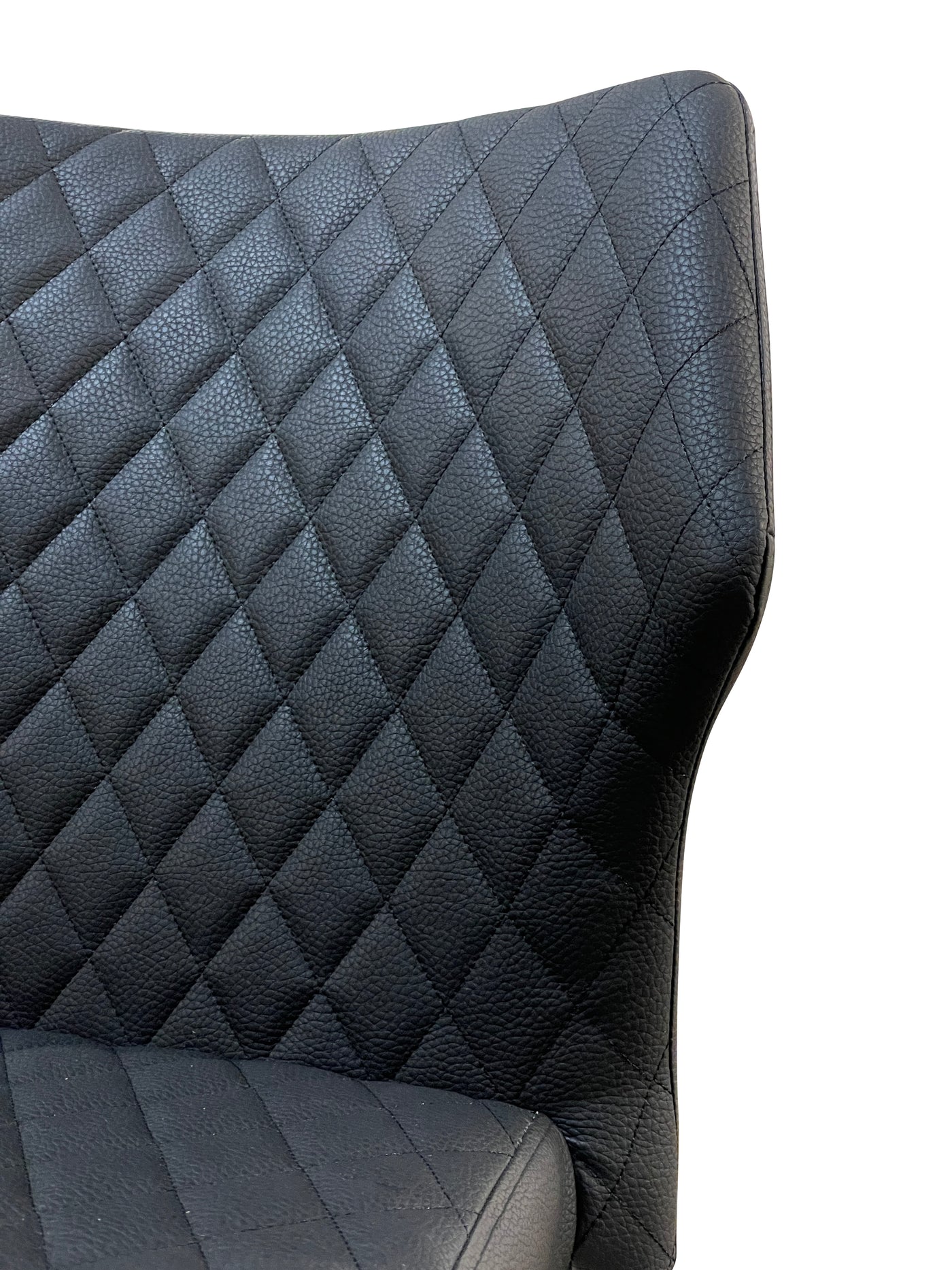 Camilla Dining Chair Black Leather Look - Future Classics Furniture