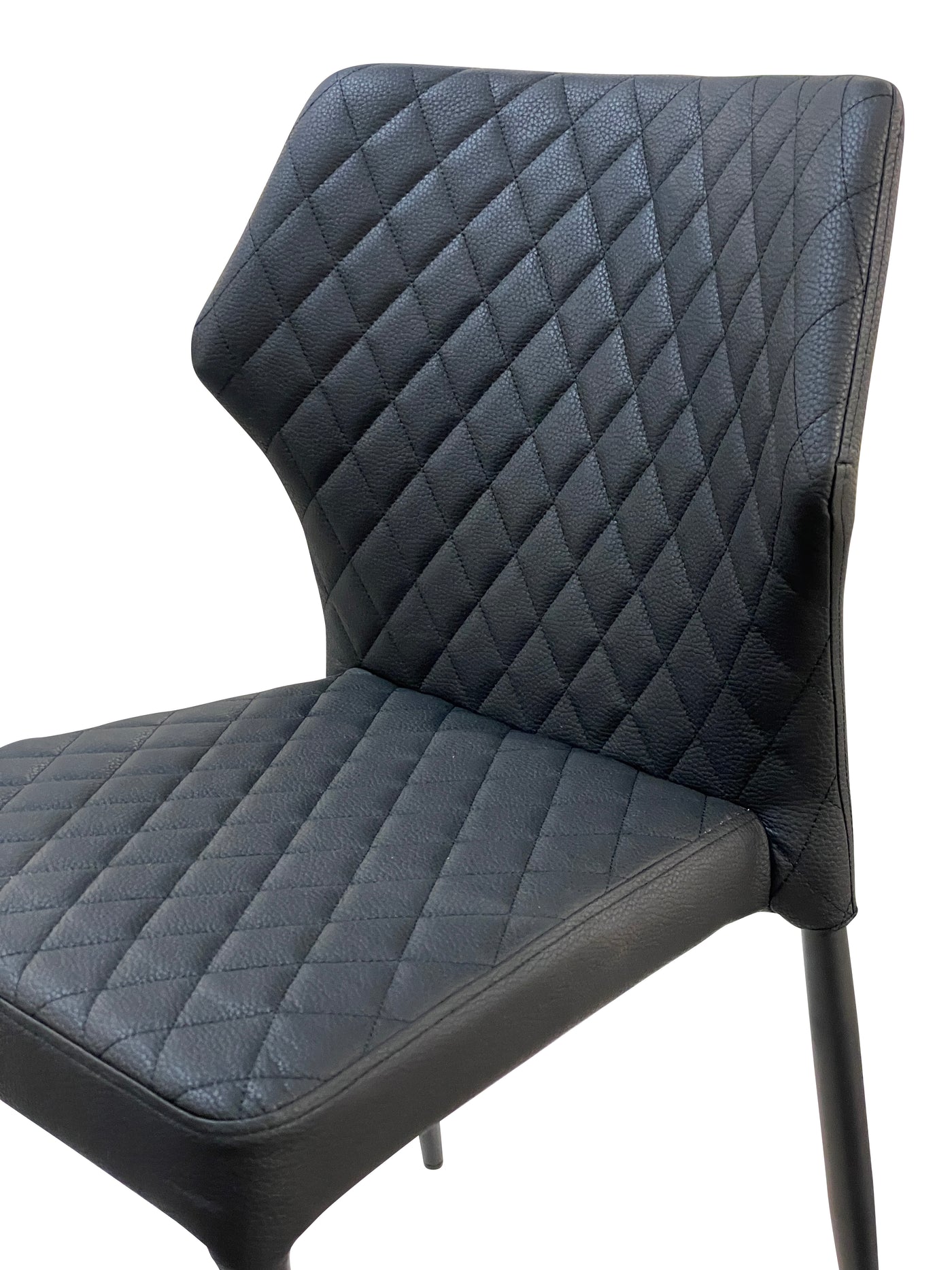 Camilla Dining Chair Black Leather Look - Future Classics Furniture