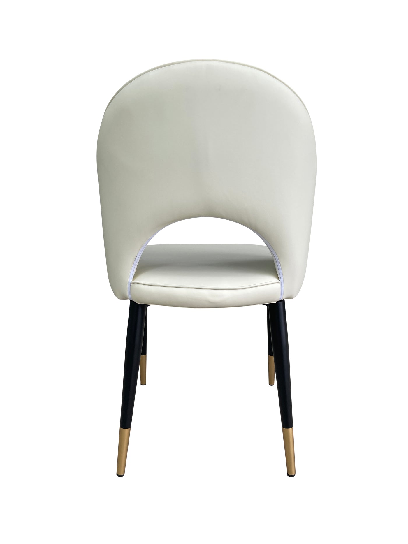 Bourdain Dining Chair Cream Leather Look - Future Classics Furniture