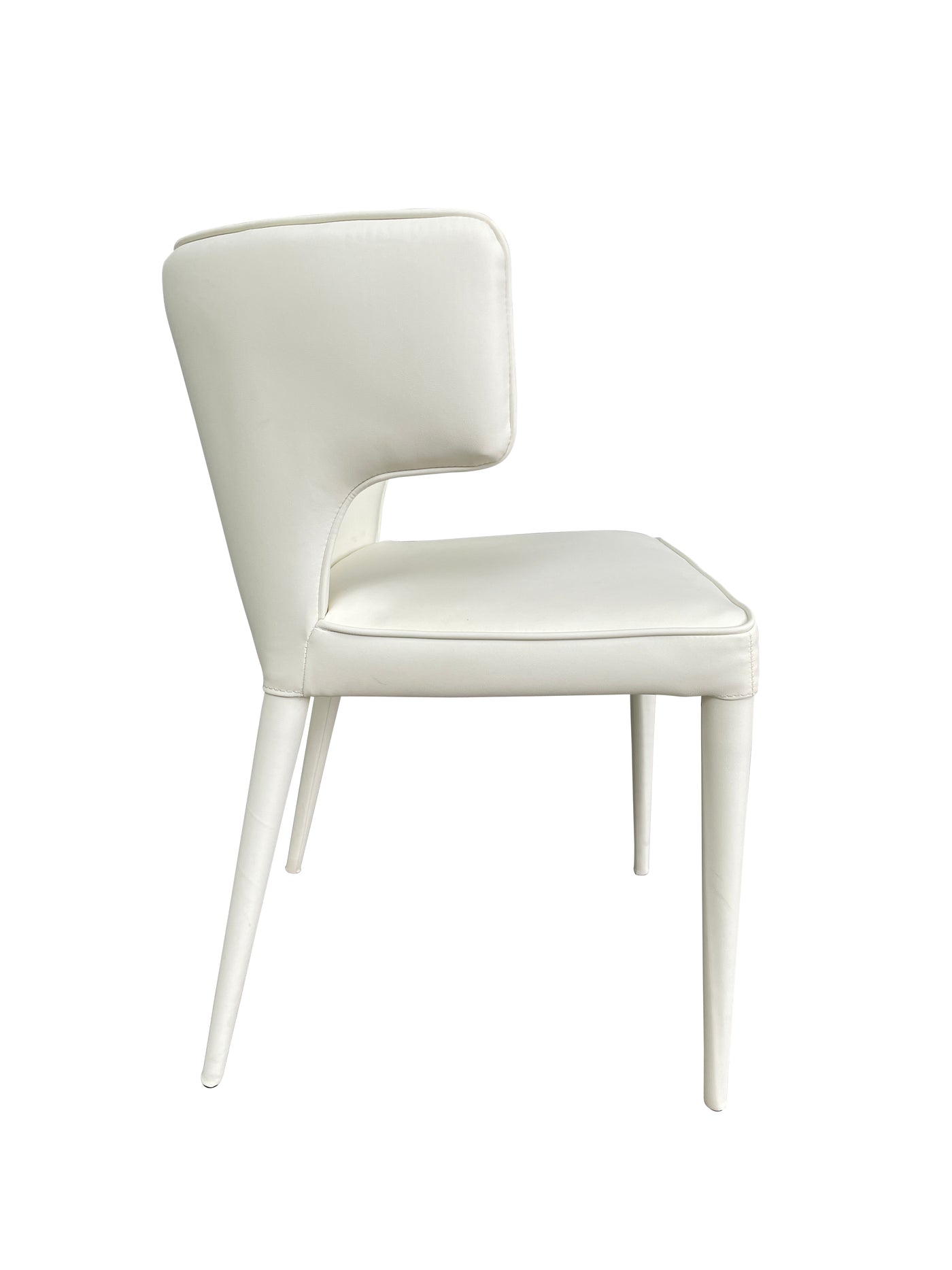 Portofino Dining Chair Cream Leather Look