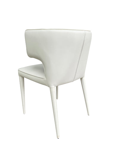 Portofino Dining Chair Cream Leather Look