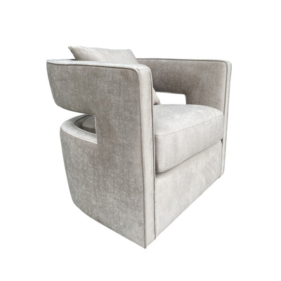 Rhonda Swivel Chair Crushed Beige