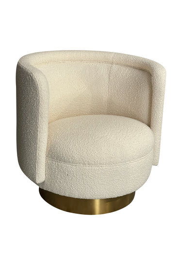 Bismarque Swivel Chair Boucle