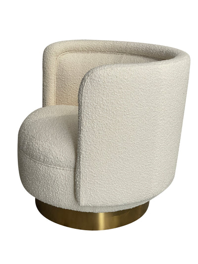 Bismarque Swivel Chair Boucle