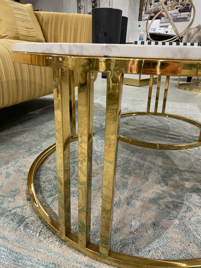 Lustre Coffee Table Set Gold