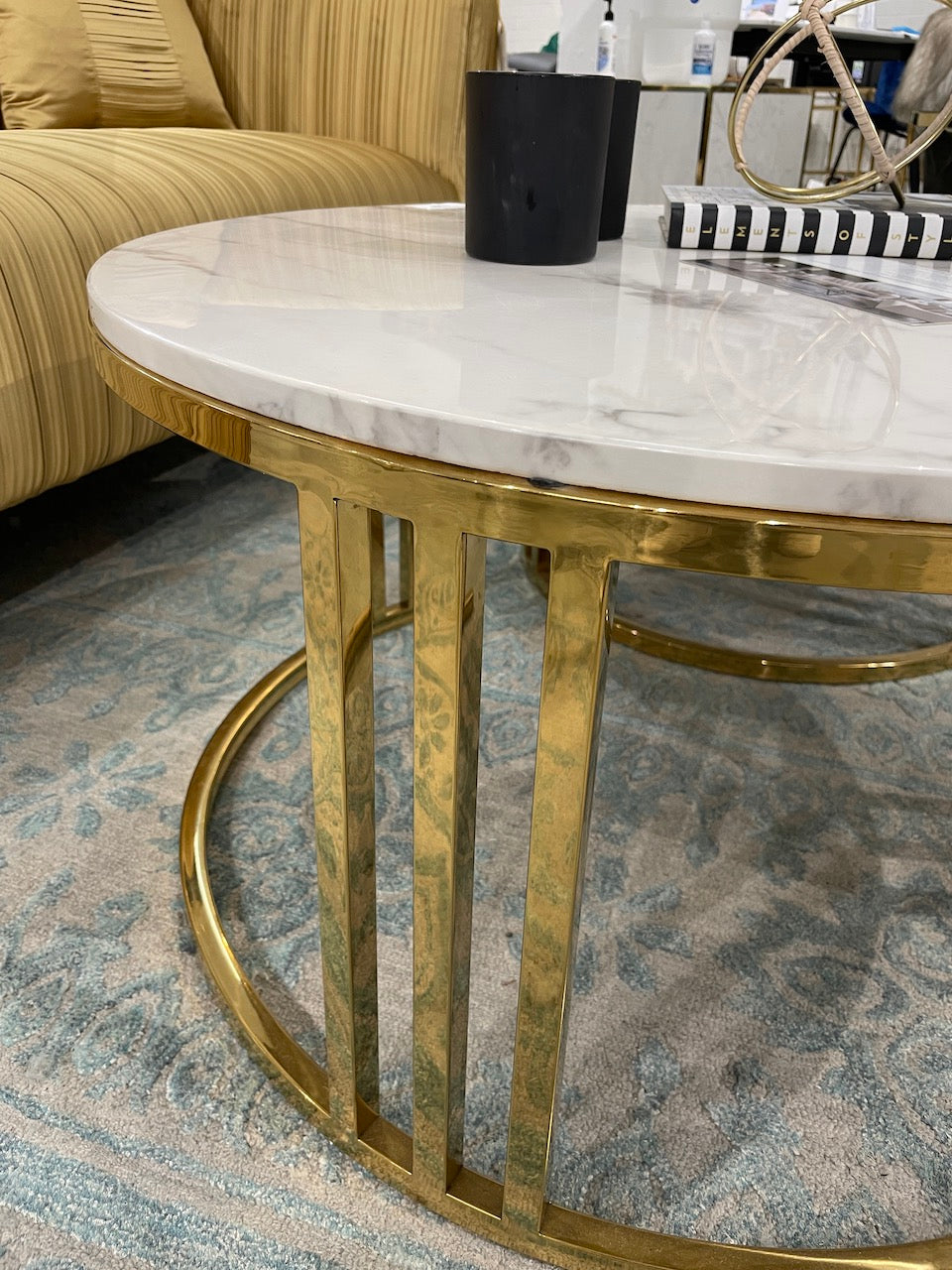 Lustre Coffee Table Set Gold