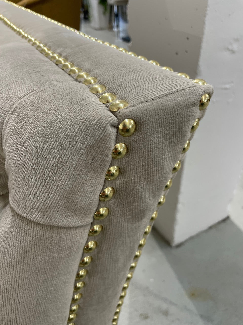 Balboa 3 Seater Sofa Creme Velvet