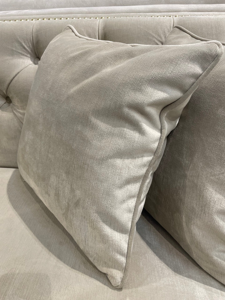 Balboa 3 Seater Sofa Creme Velvet - Future Classics Furniture