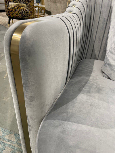 Stallone 3 Seater Sofa Grey