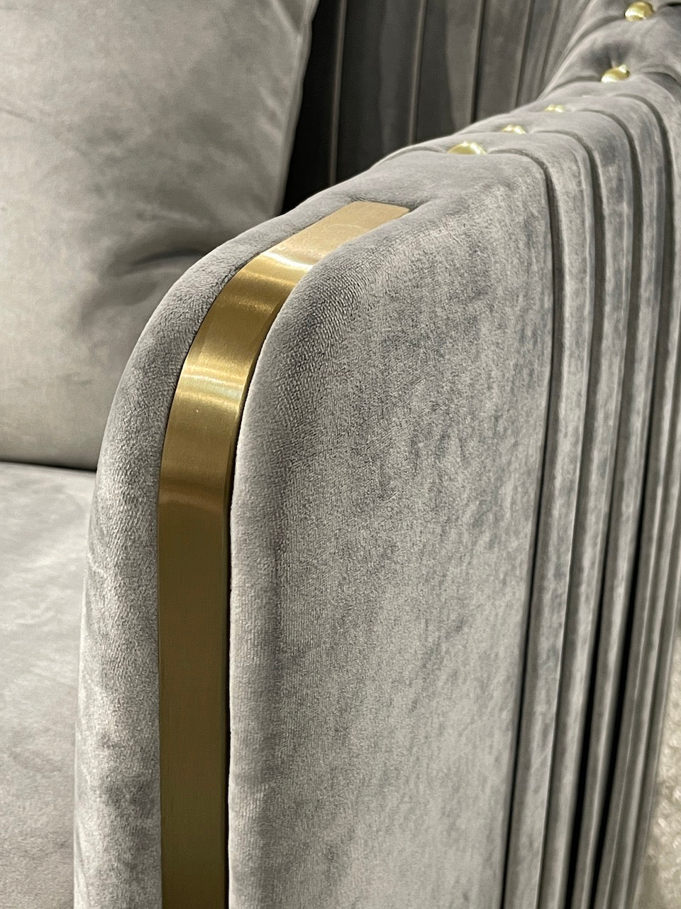 Stallone 3 Seater Sofa Grey
