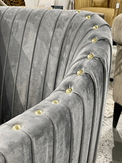 Stallone 3 Seater Sofa Grey