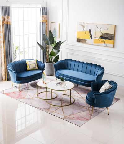 Murcia 2 Seater Navy Velvet