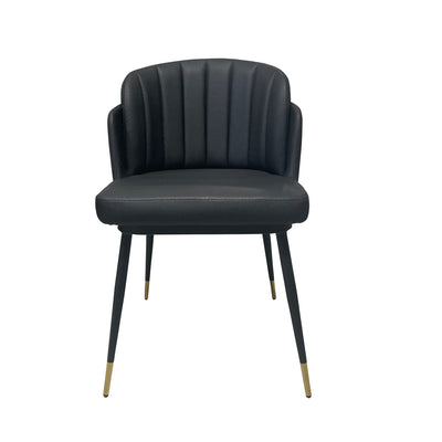 Talulah Dining Chair Black Leather Look - Future Classics Furniture