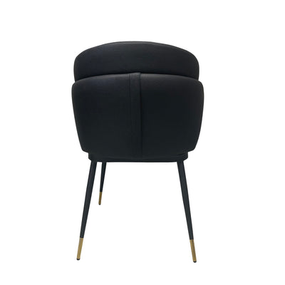 Talulah Dining Chair Black Leather Look - Future Classics Furniture