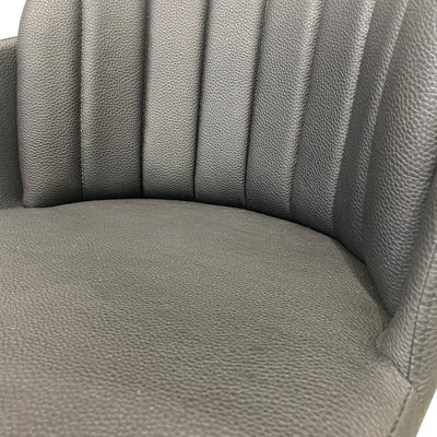 Talulah Dining Chair Black Leather Look
