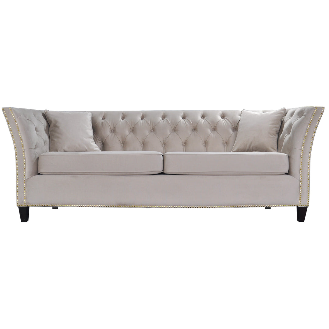 Balboa 3 Seater Sofa Creme Velvet - Future Classics Furniture