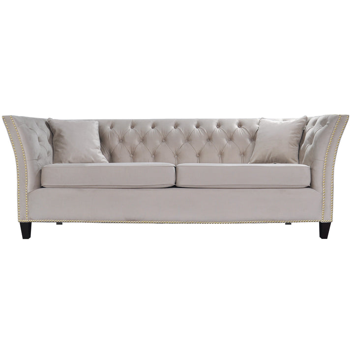 Balboa 3 Seater Sofa Creme Velvet - Future Classics Furniture