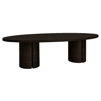 Luigi Oval Dining Table Black - 2.7m