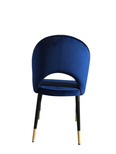Bourdain Dining Chair Navy Velvet