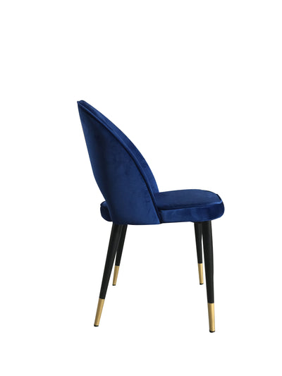 Bourdain Dining Chair Navy Velvet