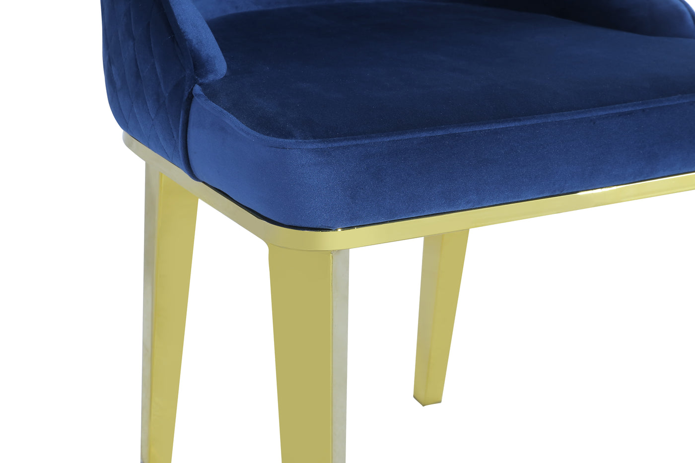 Levante Dining Chair Gold/Navy - Future Classics Furniture