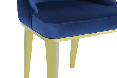 Levante Dining Chair Gold/Navy