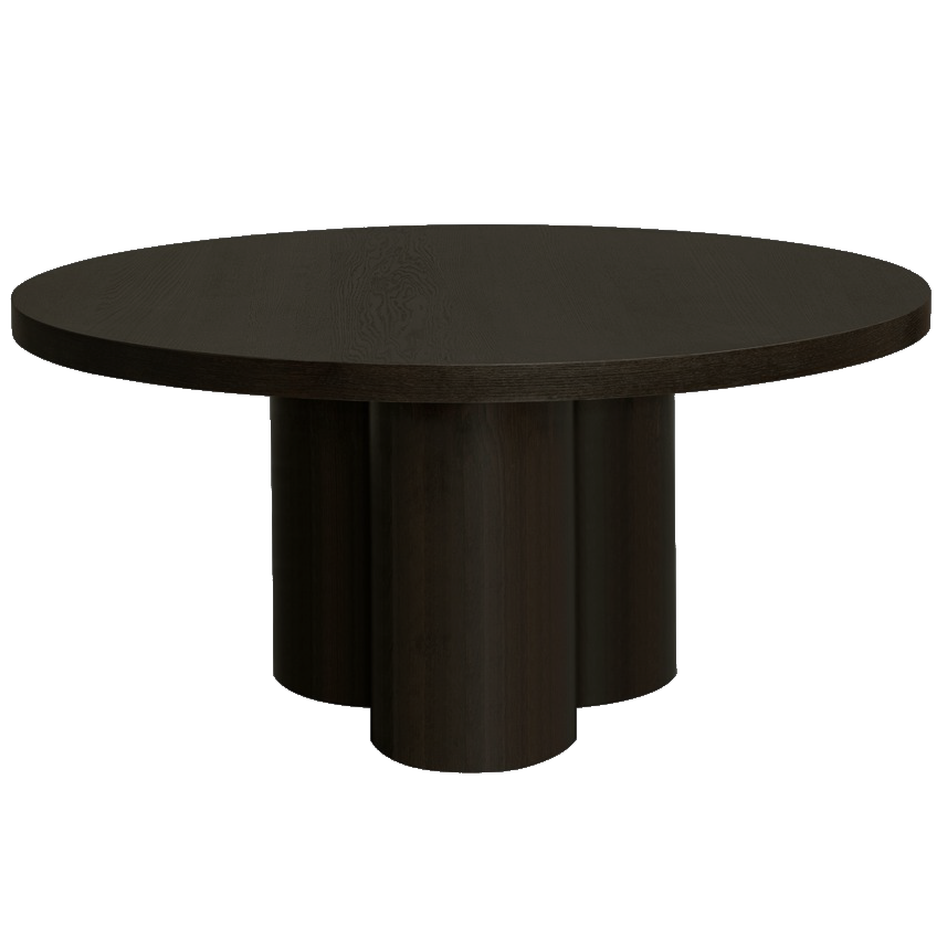 Trio Round Dining Table Black