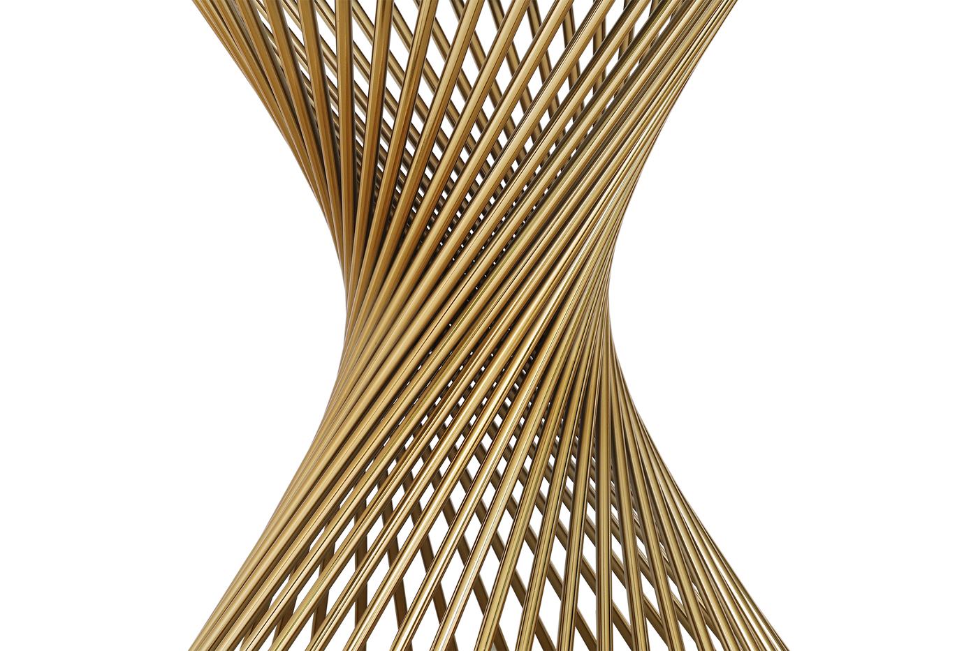 Twirl Dining Table Gold