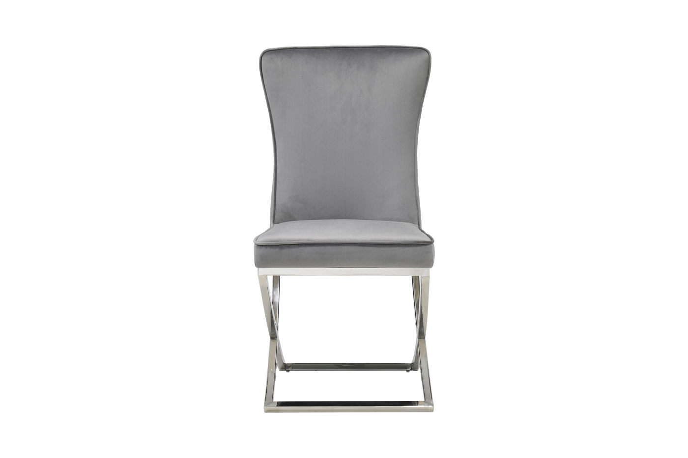 Versailles Chair Grey Silver Legs