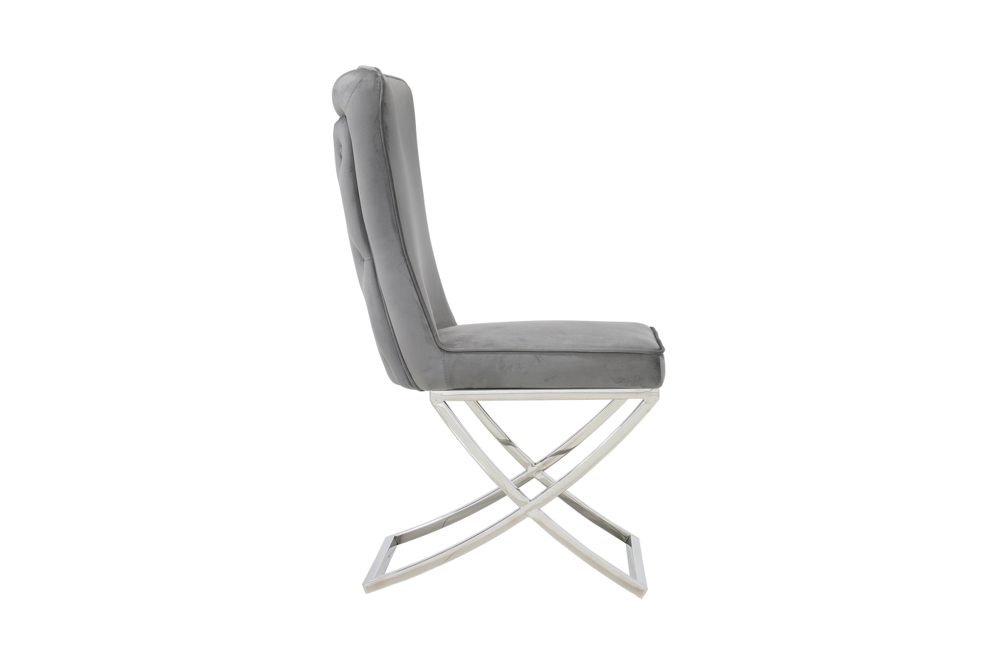 Versailles Chair Grey Silver Legs