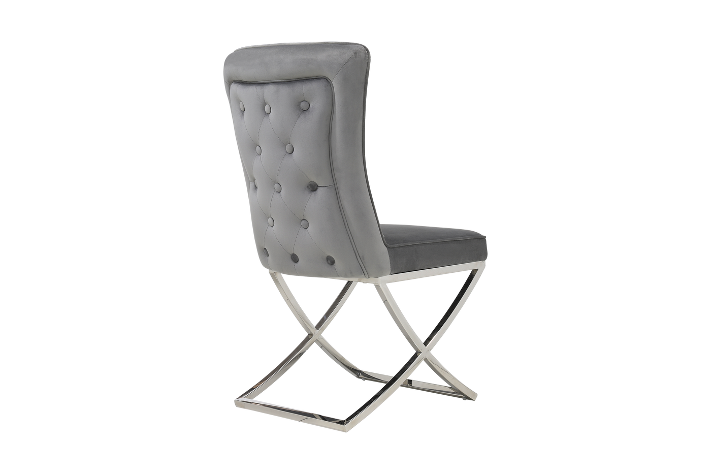 Versailles Chair Grey Silver Legs