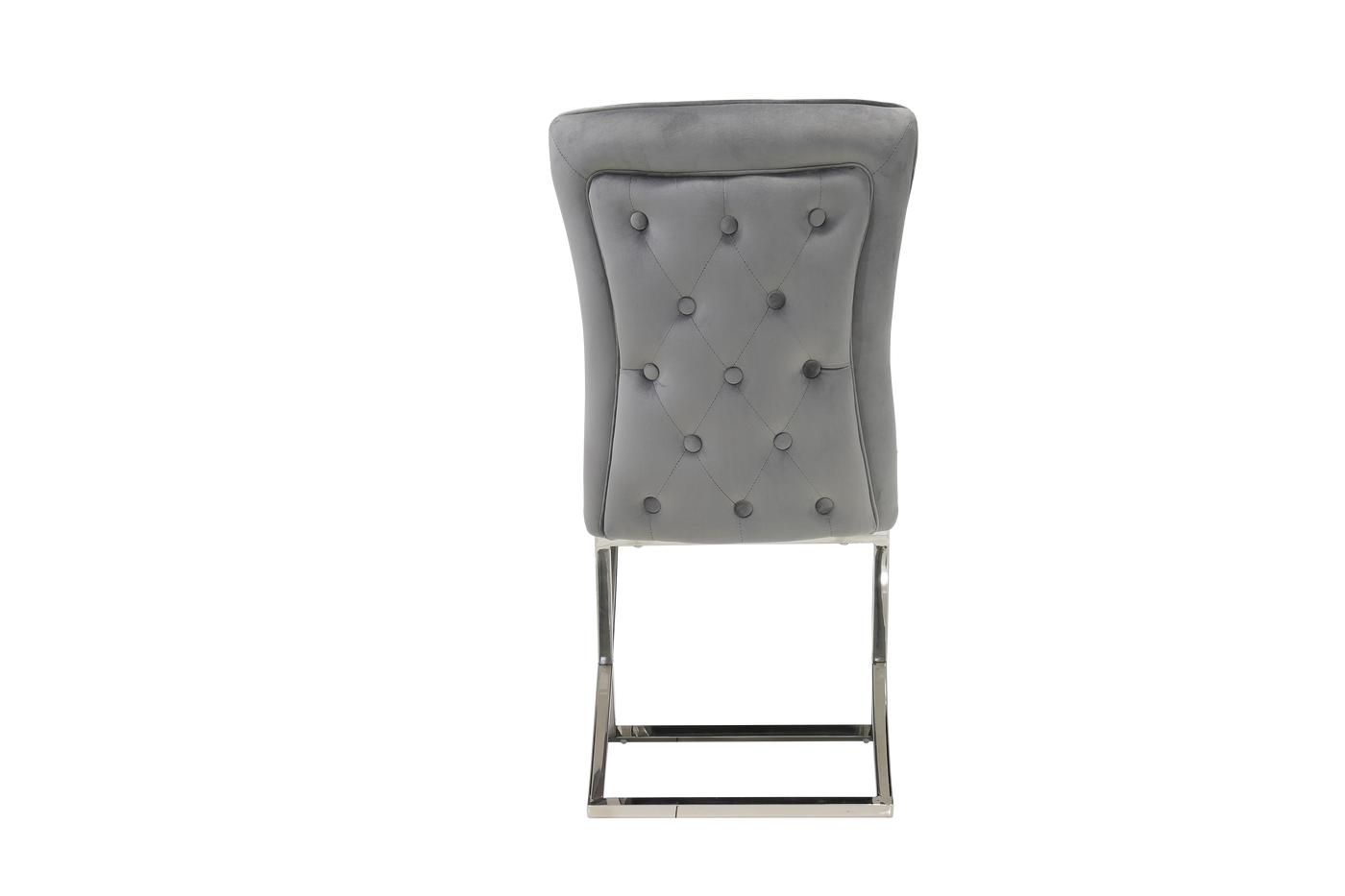 Versailles Chair Grey Silver Legs