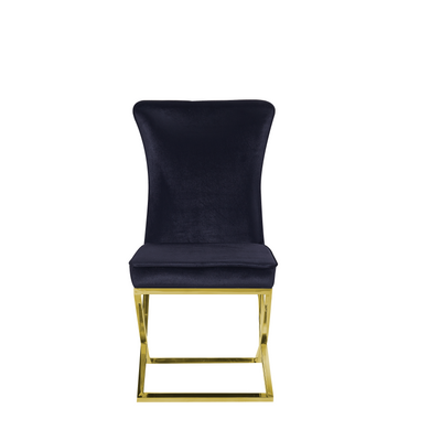 Versailles Chair Black Gold Legs