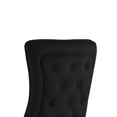 Versailles Chair Black Gold Legs
