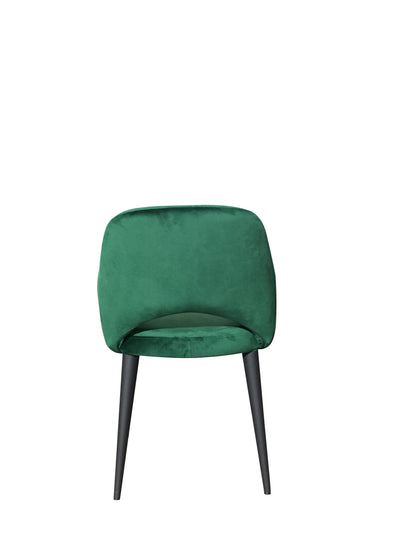 Terrazo Dining Chair Green Velvet