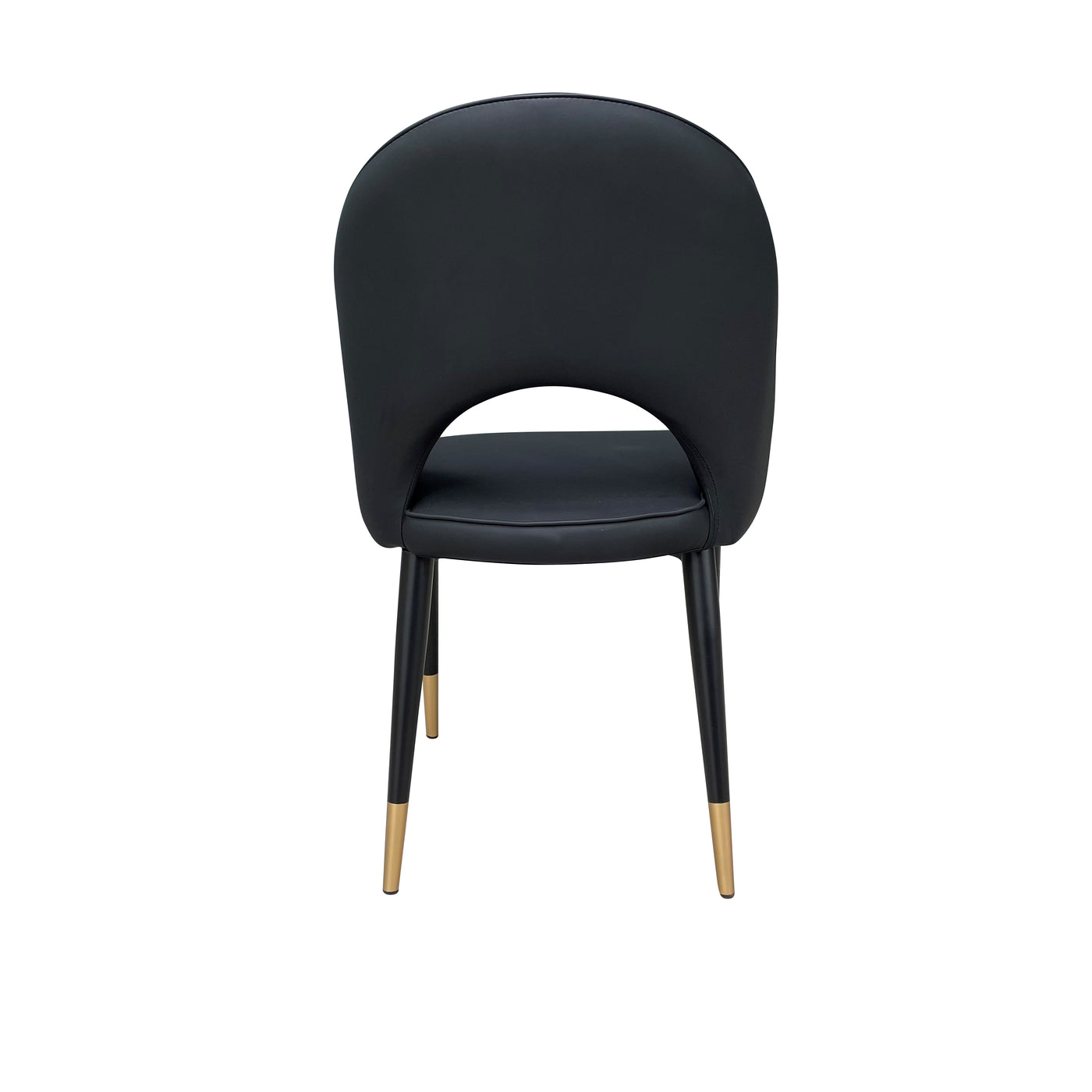 Bourdain Dining Chair Black Leather Look - Future Classics Furniture