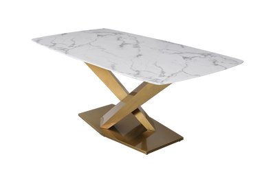 Voltaire Dining Table Gold Base