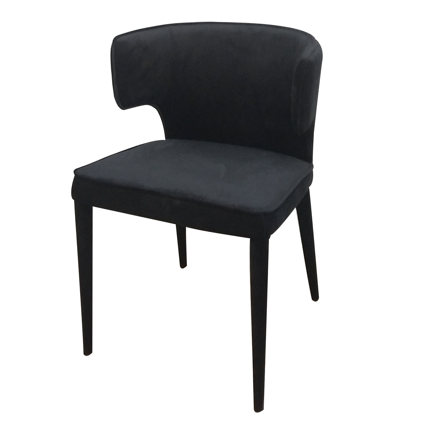 Portofino Dining Chair Black Velvet - Future Classics Furniture