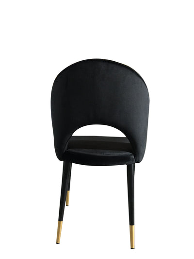 Bourdain Dining Chair Black Velvet