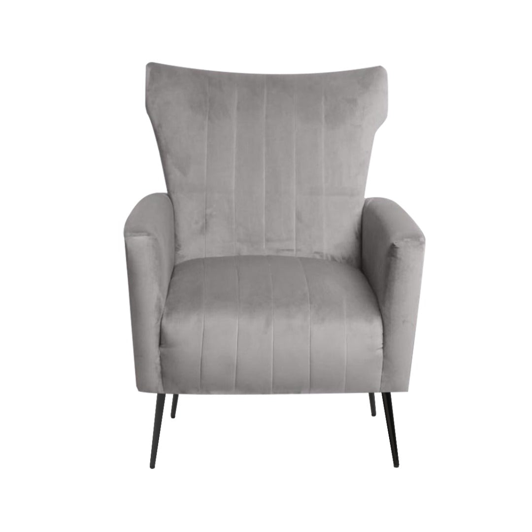 Salvador Chair Grey Velvet