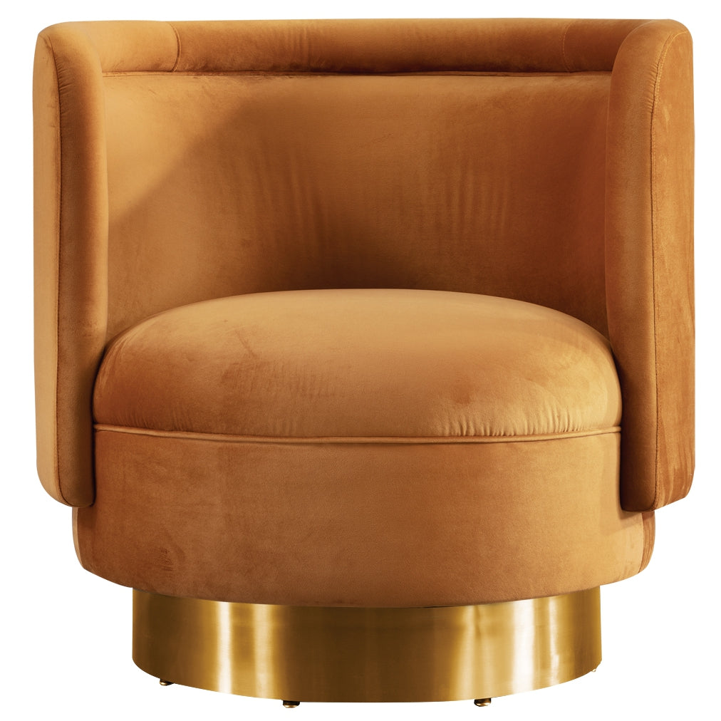 Bismarque Swivel Chair Orange