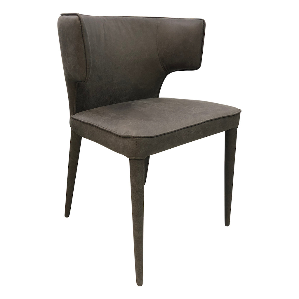 Portofino Dining Chair Mottled Grey Leather Look - Future Classics Furniture