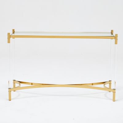 Floating Gold Console Table