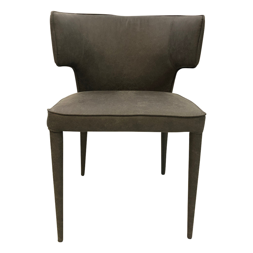 Portofino Dining Chair Mottled Grey Leather Look - Future Classics Furniture