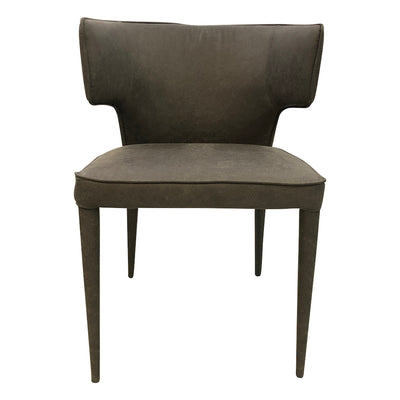 Portofino Dining Chair Mottled Grey Leather Look