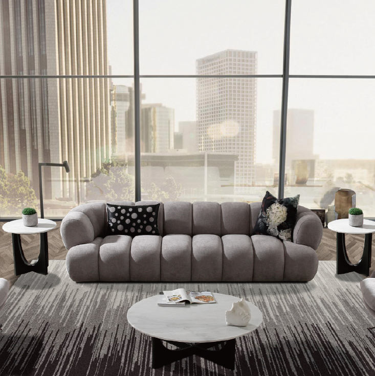 3 Seater Sofa/Lounge/Couch (Grey Velvet) - Mercury – Future Classics ...