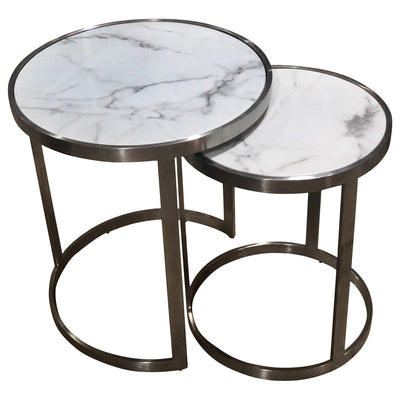 Sterling Side Table Set White